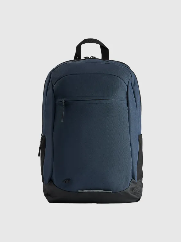 4F Plecak miejski (20 L) z zapinaną kieszenią na laptop - granatowy Uniwersalny