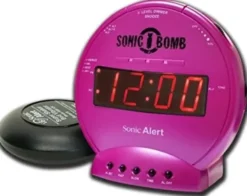Geemarc Telecom S.A Geemarc Sonic Bomb, budzik wibracyjny, różowy, jeden rozmiar SBB500SSP-I
