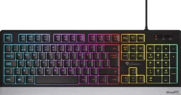 Genesis KLAWIATURA DLA GRACZY RHOD 300 RGB PT PODŚWIETLENIE GAMINGOWA