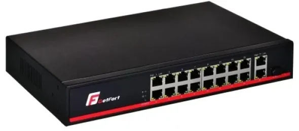GetFort SWITCH POE GETFORT 16 x POE + 2GE UPLINK + 1 SFP