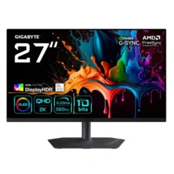 GIGABYTE MO27Q3 27" Quad HD QD-OLED Czarny