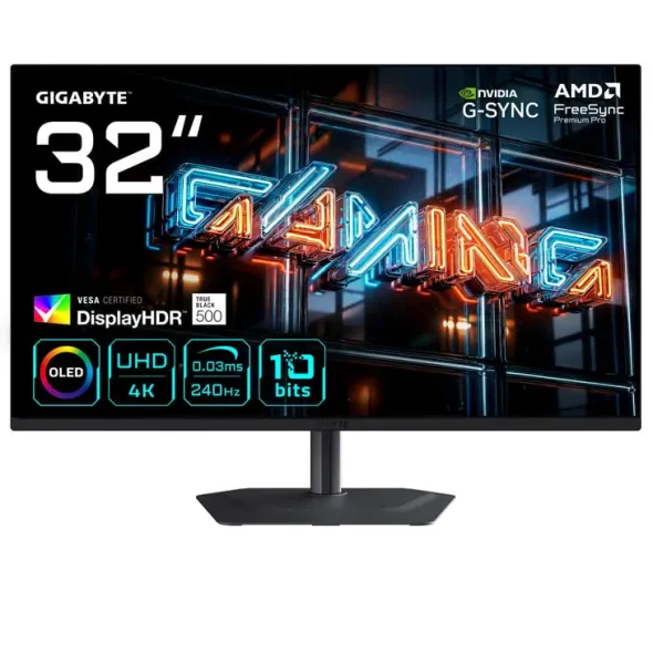 GIGABYTE MO32U24 31,5" 4K Ultra HD QD-OLED Czarny