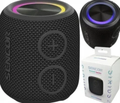 GŁOŚNIK BEZPRZEWODOWY BLUETOOTH SENCOR SIRIUS 2 LED 5 W TWS AUX WODOODPRONY