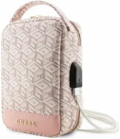 Guess Torba GUHBHGCFSEP Organizer różowy/pink GCube Stripe