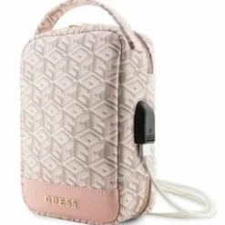 Guess Torba GUHBHGCFSEP Organizer różowy/pink GCube Stripe