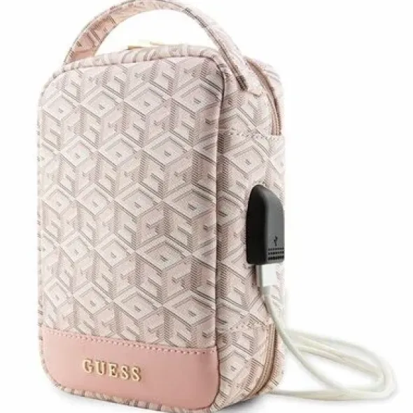 Guess Torba GUHBHGCFSEP Organizer różowy/pink GCube Stripe