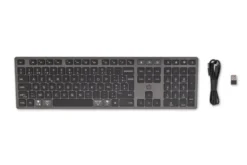 HP 720 Multi-Device Rechargeable Wireless Keyboard klawiatura Dom/Biuro USB + Bluetooth AZERTY Belgijski Czarny 9T5B1AA#AC0