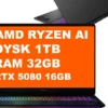 HP OMEN MAX 16-ak0216nw / C6RP7EA / Ryzen AI 9 / 32GB / 1TB / RTX 5080 / 16" WQXGA / Win 11 / Czarny