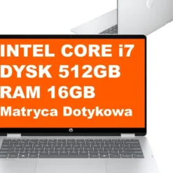 HP OmniBook 5 Flip 2w1 14-fp0012na / C1LK6EA / Core i7 / 16GB / 512GB / Iris Xe / 2k / Win 11 / Srebrny