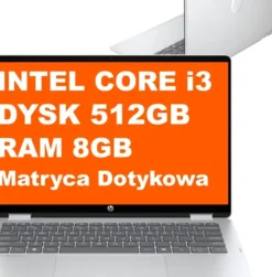 HP OmniBook 5 Flip 2w1 14-fp0014na / C1LK8EA / Intel i3 / 8GB / 512GB / Intel UHD / 2k / Dotyk / Win 11 / Srebrny