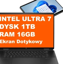 HP Spectre x360 2w1 16-aa0013dx / 977P5UA / Ultra 7 / 16GB / 1TB / Intel Arc / WQXGA / Dotyk / Win 11 / Czarny