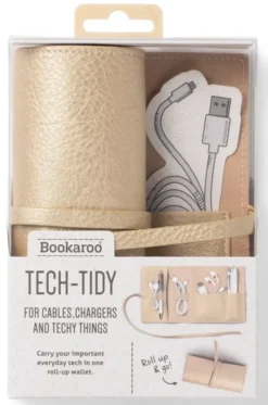 IF, organizer podróżny złoty bookaroo travel tech-tidy
