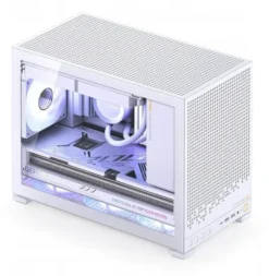 Jonsbo D32 PRO White PC-Gehuse, Mini-Gehuse, mATX, Tempered Glass - wei