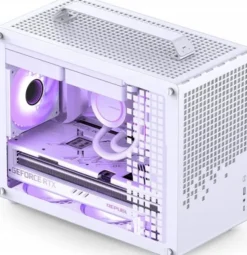 Jonsplus Z20 Micro-ATX Gehäuse, mit Tragegriff - biały