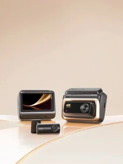 Kamera samochodowa DDPAI Z60 Pro 4K z sensorem SONY STARVIS2 678, WiFi 5GHz, ADAS, obsługą 4G GPS, kamera przednia, tylna i wewnętrzna.