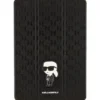 Karl Lagerfeld KLFC10SAKHPKK iPad 10.2" Folio Magnet Allover Cover czarny/black Saffiano Monogram Ikonik