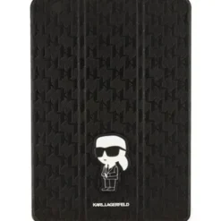 Karl Lagerfeld KLFC10SAKHPKK iPad 10.2" Folio Magnet Allover Cover czarny/black Saffiano Monogram Ikonik