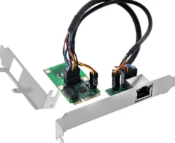 Karta sieciowa Level One Games InLine® Mini-PCIe Gigabit network card, 1x RJ45, half-size, incl. RJ45 module