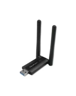 Karta sieciowa Qoltec Bezprzewodowy Adapter USB DUAL WiFi 2 x 2dBi Standard AC USB 3.0 1200Mbps