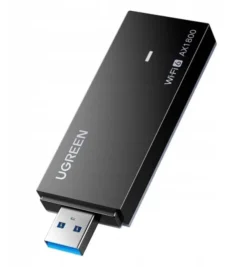 Karta sieciowa USB UGREEN CM499 Wi-Fi 6 1800 Mb/s 2.4 + 5 GHz czarna UGR5797