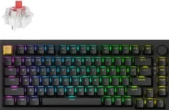 Keychron J2 Wireless KJ2-H1 - US Layout - Hot-Swappable Super Red - Black Czarna Mechaninė Belaidė Żądzeń Klawiatura