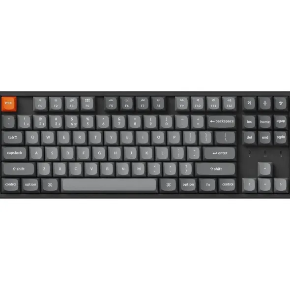 Keychron K8 MAX bezprzewodowa klawiatura mechaniczna z podświetleniem RGB Keychron Hot-Swap Super Banana Switch - Czarna (Black)