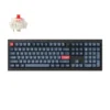 Keychron V6 MAX bezprzewodowa klawiatura mechaniczna Fully Assembled Knob Red Switch - Czarna (Black)