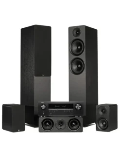 Kino domowe Denon AVR-S770H + Wilson Scenix 5.0 — Zestaw kina domowego z Dolby Atmos i HEOS, Czarny