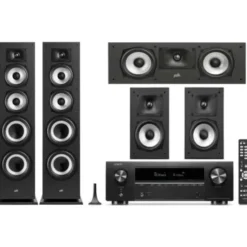 Kino domowe DENON AVR-X1800 + POLK AUDIO Monitor XT7'0 + XT15 + XT30C Czarny