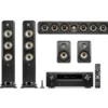 Kino domowe DENON AVR-X1800 + POLK AUDIO Signature elite ES60 + ES15 + ES35C Czarny