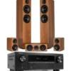 Kino domowe DENON Kino domowe AVR-X580BT + WILSON Scenix 5.0 Orzechowy