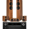 Kino domowe Denon Kino domowe  AVR-X2800H + WILSON Scenix 5.0 Orzechowy