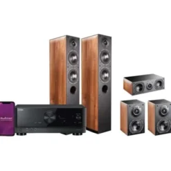 Kino domowe Kino domowe YAMAHA RX-V4A + INDIANA LINE Nota 550 + 740 + 240 Orzech