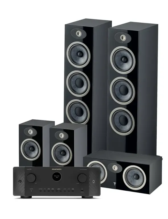 Kino domowe Marantz Cinema 60 + Focal Theva N°3/N°1/Center, Dark Wood
