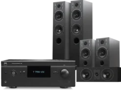 Kino domowe NAD T758 V3i (czarny) + Diva 5 (czarny) + Diva 3 (czarny) + Diva 7 (czarny)