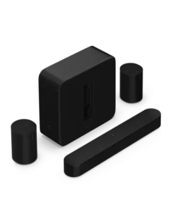 Kino domowe Sonos Beam (Gen 2) + Sub 4 + 2x Era 100 Czarny