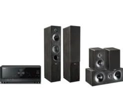 Kino domowe Yamaha MusicCast RX-V4A Czarny, Indiana Line Tesi 5.0 561/761/241 Ciemny dąb