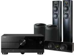 Kino domowe Yamaha RX-A6A (czarny) + Carina FS247 (czarny) + CC 241 (czarny) + MusicCast 20 (czarny)