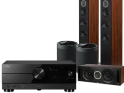 Kino domowe Yamaha RX-A2A (czarny) + Debut Reference F5 (czarny) + Debut Reference C5 (czarny) + MusicCast 20 (czarny)