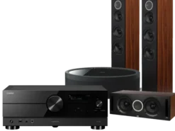 Kino domowe Yamaha RX-A2A (czarny) + Debut Reference F5 (czarny) + Debut Reference C5 (czarny) + MusicCast 50 (czarny)