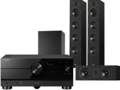 Kino domowe Yamaha RX-A6A (czarny) + Diva 6 + 7 (czarny) + BASSO 880 (czarny)
