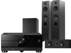 Kino domowe Yamaha RX-A6A (czarny) + Diva 5 (czarny)+ Diva 7 (czarny) + Basso 880 (czarny)