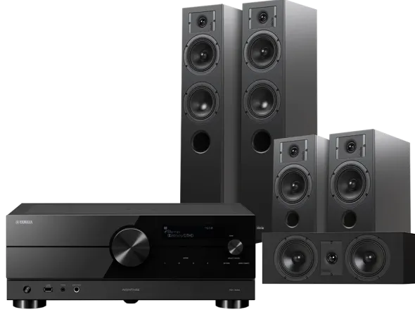 Kino domowe Yamaha RX-A2A (czarny) + Diva 5 (czarny) + Diva 3 (czarny) + Diva 7 (czarny)