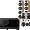 Kino domowe Yamaha RX-A6A (czarny) + Diva 6 + 3 + 7 (dąb)