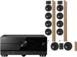 Kino domowe Yamaha RX-A4A (czarny) + Diva 6 + 7 (dąb)