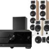 Kino domowe Yamaha RX-A6A (czarny) + Diva 6 + 3 + 7 (dąb) + Basso 880