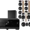 Kino domowe Yamaha RX-A4A (czarny) + Diva 6 + 3 + 7 (dąb) + Basso 880