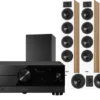 Kino domowe Yamaha RX-A2A (czarny) + Diva 6 + 7 (dąb) + BASSO 880 (czarny)