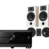 Kino domowe Yamaha RX-A2A (czarny) + Diva 3 (dąb) + Diva 7 (dąb)