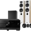 Kino domowe Yamaha RX-A4A (czarny) +Diva 5 (dąb) + Diva 7 (dąb) + Basso 880 (czarny)